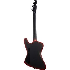 Ltd LTD PHX-7 Baritone Black Metal Red Burst Satin - Vue 2